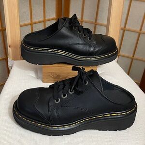 Dr. Martens Vintage Black Chunky Mules 6